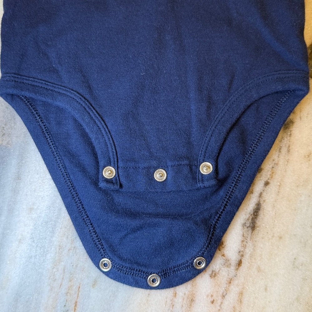 Carter's Navy Bodysuit with Colorful 'Best Little Bro Ever' Print - Picture 4 of 6